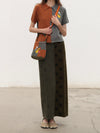 YANYAN KNITS Fall/Winter 2025: Daisy Work Jacket / V-Neck Vest / DAISY Maxi Skirt YYK-YW25-1241-LV Skirt (YYW25-2051)